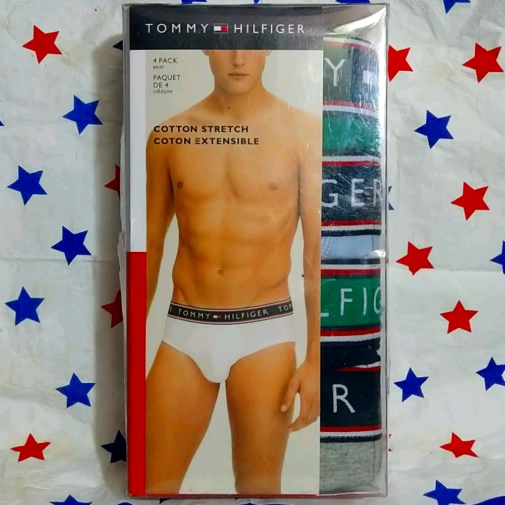 🆕TOMMY HILFIGER Men's (M) 4 pack cotton Briefs 🩲